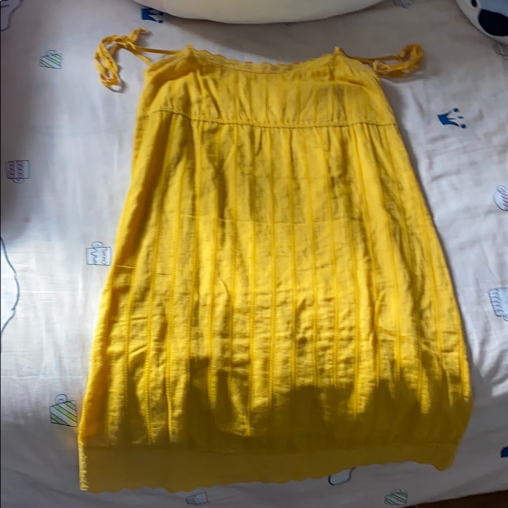lucky brand yellow dress